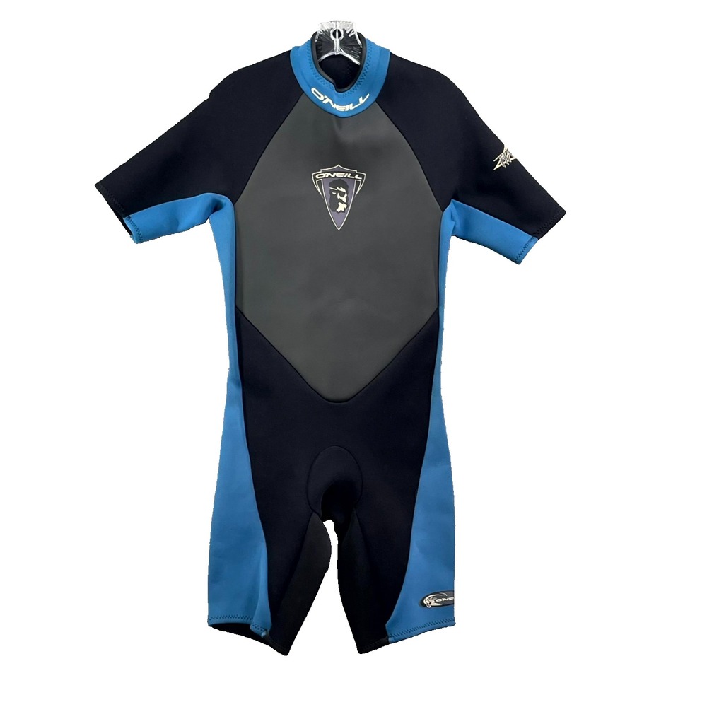 O'Neill Hammer Wetsuit Mens Large Blue Springsuit Shorty Diving Surfing Water